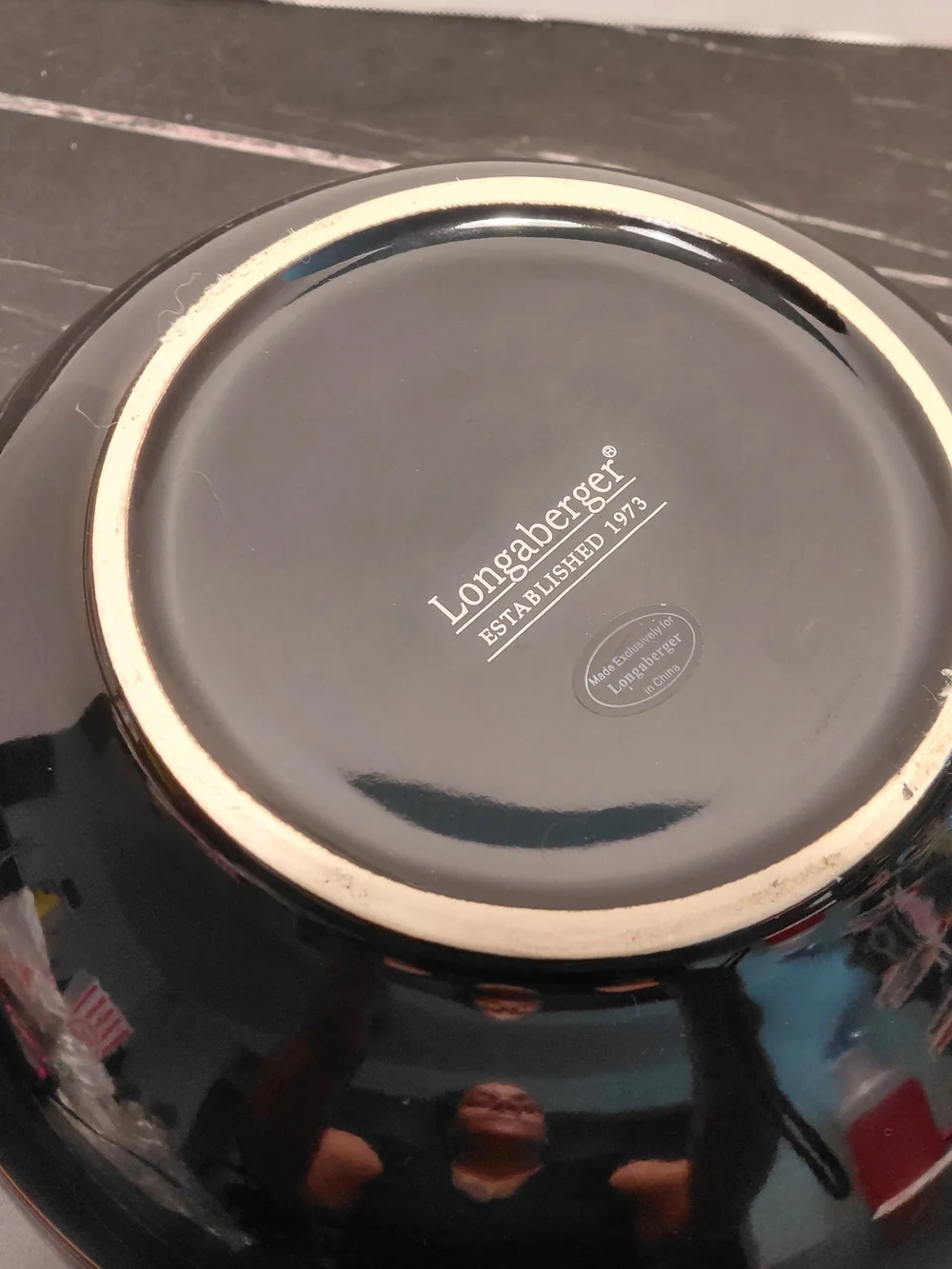 Longaberger Halloween Candy Bowl - Purple, Black, Orange & Green
